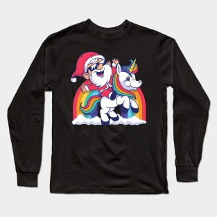 unicorn christmas, christmas unicorn, christmas, unicorn, unicorn shirt, christmas horse, horses shirt Long Sleeve T-Shirt